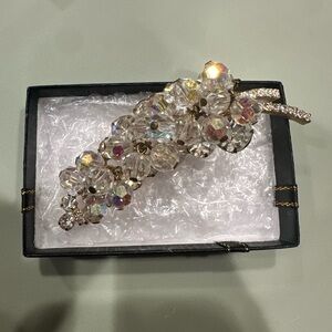 Juliana AB Crystal GOLD TONE “cha cha” Brooch